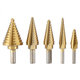 6Pcs HSS Titanium Coated Step Drill Bit With Center Punch Drill Set Hole Cutter Drilling Tool 6Pcs HSS Titanium Coated Step Drill Bit With Center Punch Drill Set Hole Cutter Drilling Tool