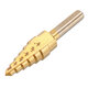 6Pcs HSS Titanium Coated Step Drill Bit With Center Punch Drill Set Hole Cutter Drilling Tool 6Pcs HSS Titanium Coated Step Drill Bit With Center Punch Drill Set Hole Cutter Drilling Tool