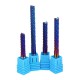 6mm Shank 22/25/32/42/52mm Tungsten Carbide Milling Cutter Blue Nano Coated End Mill 6mm Shank 22/25/32/42/52mm Tungsten Carbide Milling Cutter Blue Nano Coated End Mill