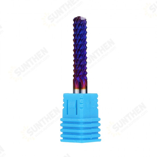 6mm Shank 22/25/32/42/52mm Tungsten Carbide Milling Cutter Blue Nano Coated End Mill 6mm Shank 22/25/32/42/52mm Tungsten Carbide Milling Cutter Blue Nano Coated End Mill