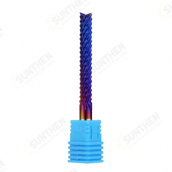 6mm Shank 22/25/32/42/52mm Tungsten Carbide Milling Cutter Blue Nano Coated End Mill 6mm Shank 22/25/32/42/52mm Tungsten Carbide Milling Cutter Blue Nano Coated End Mill