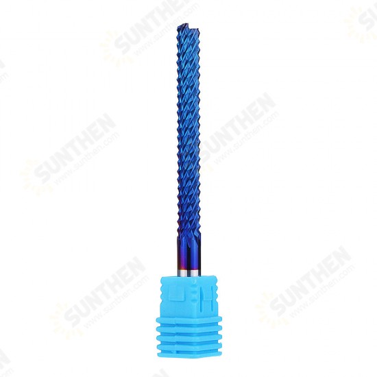 6mm Shank 22/25/32/42/52mm Tungsten Carbide Milling Cutter Blue Nano Coated End Mill 6mm Shank 22/25/32/42/52mm Tungsten Carbide Milling Cutter Blue Nano Coated End Mill