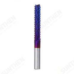 6mm Shank 32mm Tungsten Carbide Milling Cutter Blue Nano Coated End Mill 6mm Shank 32mm Tungsten Carbide Milling Cutter Blue Nano Coated End Mill