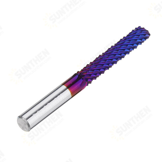 6mm Shank 32mm Tungsten Carbide Milling Cutter Blue Nano Coated End Mill 6mm Shank 32mm Tungsten Carbide Milling Cutter Blue Nano Coated End Mill