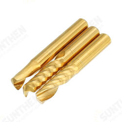 6mm Shank Single Flute 12/15/17/22mm End Mill Cutter Titanium Coated Spiral Drill CNC Bit