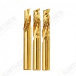 6mm Shank Single Flute 12/15/17/22mm End Mill Cutter Titanium Coated Spiral Drill CNC Bit