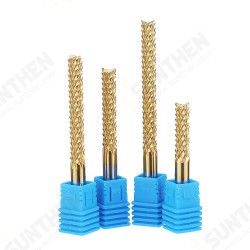 6mm Shank Tungsten Carbide End Mill Titanuim Coated PCB Milling Cutter 22/32/42/52mm