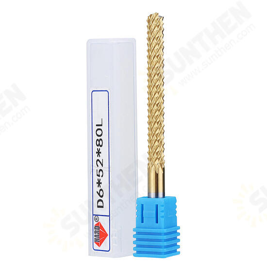 6mm Shank Tungsten Carbide End Mill Titanuim Coated PCB Milling Cutter 22/32/42/52mm 6mm Shank Tungsten Carbide End Mill Titanuim Coated PCB Milling Cutter 22/32/42/52mm