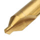 6pcs 1/1.5/2/2.5/3/5mm Center Drills 60 Degree HSS Titanium Coated Countersink Drill Bit