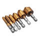 6pcs 6-19mm 82 Degree 5 Flute Titanium Chamfering Cutter Hex Shank Countersink Drill Bit 6pcs 6-19mm 82 Degree 5 Flute Titanium Chamfering Cutter Hex Shank Countersink Drill Bit