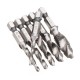 6pcs HSS 1/4inch Hex Shank Countersink Drill Bit Set UNC or Metric Deburr Countersink Bits 6pcs HSS 1/4inch Hex Shank Countersink Drill Bit Set UNC or Metric Deburr Countersink Bits