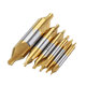 6pcs HSS Center Drill Bit 1/1.5/2/2.5/3/5mm 60 Degree Titanium Coated Countersink Drill Bit 6pcs HSS Center Drill Bit 1/1.5/2/2.5/3/5mm 60 Degree Titanium Coated Countersink Drill Bit