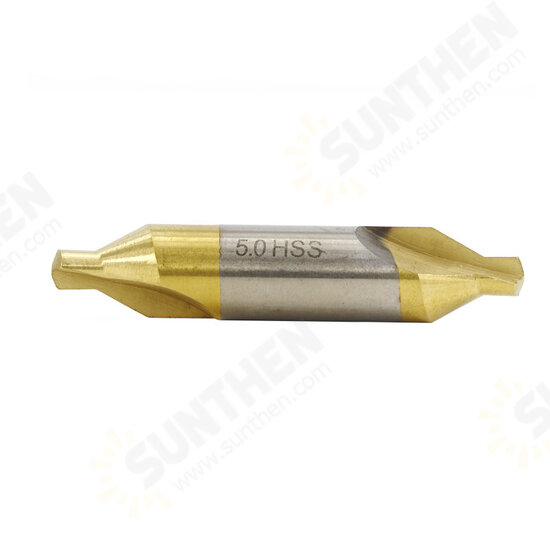 6pcs HSS Center Drill Bit 1/1.5/2/2.5/3/5mm 60 Degree Titanium Coated Countersink Drill Bit 6pcs HSS Center Drill Bit 1/1.5/2/2.5/3/5mm 60 Degree Titanium Coated Countersink Drill Bit