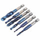 6pcs M3-M10 Combination Drill Tap Bit Set HSS 6542 Blue Nano Coated Deburr Countersink Drill Bits 6pcs M3-M10 Combination Drill Tap Bit Set HSS 6542 Blue Nano Coated Deburr Countersink Drill Bits