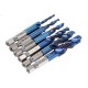 6pcs M3-M10 Combination Drill Tap Bit Set HSS Blue Nano Deburr Countersink Bits with Automatic Center Pin Punch 6pcs M3-M10 Combination Drill Tap Bit Set HSS Blue Nano Deburr Countersink Bits with Automatic Center Pin Punch