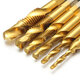 6pcs M3-M10 Hexagon Shank Drill Tap Bit Titanium Plated HSS 6542 Deburr Countersink Bits Screw Thread Metric Tap 6pcs M3-M10 Hexagon Shank Drill Tap Bit Titanium Plated HSS 6542 Deburr Countersink Bits Screw Thread Metric Tap