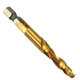 6pcs M3-M10 Hexagon Shank Drill Tap Bit Titanium Plated HSS 6542 Deburr Countersink Bits Screw Thread Metric Tap 6pcs M3-M10 Hexagon Shank Drill Tap Bit Titanium Plated HSS 6542 Deburr Countersink Bits Screw Thread Metric Tap