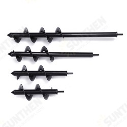 7.6x25/30/45/60cm Garden Auger Small Earth Planter Drill Bit Post Hole Digger Earth Planting Auger Drill Bit for Electric Drill