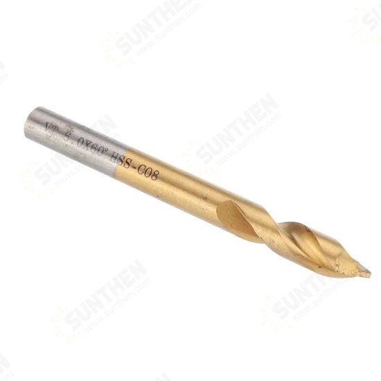 7Pcs 3-12mm Spot Drill 60 Degree Titanium Coated M42 Cobalt Chamfer Drill Location Center Bit 7Pcs 3-12mm Spot Drill 60 Degree Titanium Coated M42 Cobalt Chamfer Drill Location Center Bit