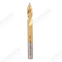 7Pcs 3-12mm Spot Drill 60 Degree Titanium Coated M42 Cobalt Chamfer Drill Location Center Bit