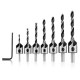 7pcs HSS 5 Flute Countersink Drill Bit Set Reamer Woodworking 3-10mm Chamfer Drill Bits 7pcs HSS 5 Flute Countersink Drill Bit Set Reamer Woodworking 3-10mm Chamfer Drill Bits