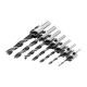 7pcs HSS 5 Flute Countersink Drill Bit Set Reamer Woodworking 3-10mm Chamfer Drill Bits 7pcs HSS 5 Flute Countersink Drill Bit Set Reamer Woodworking 3-10mm Chamfer Drill Bits