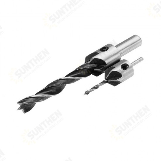7pcs HSS 5 Flute Countersink Drill Bit Set Reamer Woodworking 3-10mm Chamfer Drill Bits 7pcs HSS 5 Flute Countersink Drill Bit Set Reamer Woodworking 3-10mm Chamfer Drill Bits