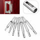 7pcs HSS Self Centering Hinge Drill Bit Door Window Cabinet Woodworking Hole Puncher