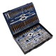 86Pcs Hard Alloy Plating Titanium SAE Tap And Die Set Combination Metric Tools Kit