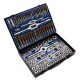 86Pcs Hard Alloy Plating Titanium SAE Tap And Die Set Combination Metric Tools Kit 86Pcs Hard Alloy Plating Titanium SAE Tap And Die Set Combination Metric Tools Kit