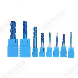 8Pcs Blue Naco 2-12mm 4 Flutes Carbide End Mill Set HRC50 Tungsten Steel Milling Cutter Tool 8Pcs Blue Naco 2-12mm 4 Flutes Carbide End Mill Set HRC50 Tungsten Steel Milling Cutter Tool