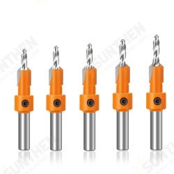 8mm Shank HSS Woodworking Countersink Drill Router Bit 2.8x8 to 4x10mm Carbide Tip Screw Extractor Remon Demolition for Wood Milling Cutter 8mm Shank HSS Woodworking Countersink Drill Router Bit 2.8x8 to 4x10mm Carbide Tip Screw Extractor Remon Demolition for Wood Milling Cutter