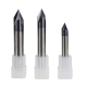 90 Degree Chamfer End Mill 3 Flute 2-12mm Carbide CNC Deburring Router Bit for Engraving Chamering Milling Cutter