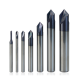 90 Degree Chamfer End Mill 3 Flute 2-12mm Carbide CNC Deburring Router Bit for Engraving Chamering Milling Cutter