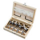 Adjustable 5PCS 15/20/25/30/35mm Forstner Drill Bit Set Titanium Coating Wood Auger Cutter Woodworking Positioning Hole Saw Cutter Hinge Hole Opener Adjustable 5PCS 15/20/25/30/35mm Forstner Drill Bit Set Titanium Coating Wood Auger Cutter Woodworking Positioning Hole Saw Cutter Hinge Hole Opener