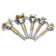 Adjustable 5PCS 15/20/25/30/35mm Forstner Drill Bit Set Titanium Coating Wood Auger Cutter Woodworking Positioning Hole Saw Cutter Hinge Hole Opener Adjustable 5PCS 15/20/25/30/35mm Forstner Drill Bit Set Titanium Coating Wood Auger Cutter Woodworking Positioning Hole Saw Cutter Hinge Hole Opener