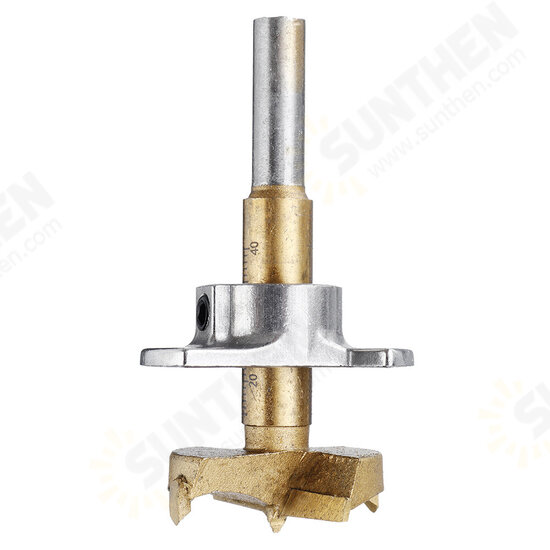 Adjustable 5PCS 15/20/25/30/35mm Forstner Drill Bit Set Titanium Coating Wood Auger Cutter Woodworking Positioning Hole Saw Cutter Hinge Hole Opener Adjustable 5PCS 15/20/25/30/35mm Forstner Drill Bit Set Titanium Coating Wood Auger Cutter Woodworking Positioning Hole Saw Cutter Hinge Hole Opener