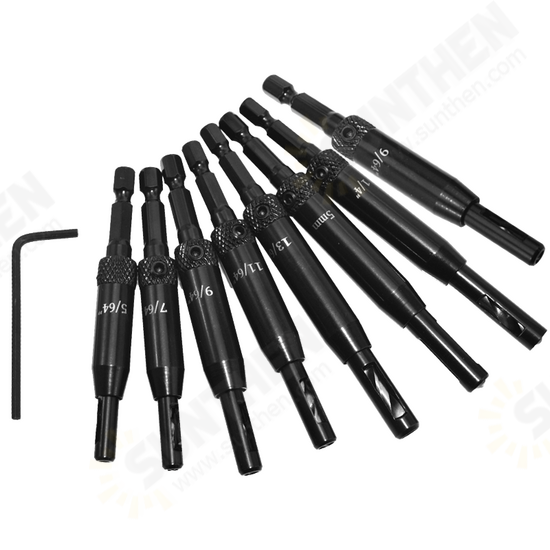Aluminium Alloy Self Centering Door Hinges Drill Bit Hole Puncher Woodworking Reaming Tool Countersink Drill Bit Aluminium Alloy Self Centering Door Hinges Drill Bit Hole Puncher Woodworking Reaming Tool Countersink Drill Bit