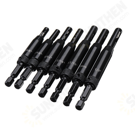 Aluminium Alloy Self Centering Door Hinges Drill Bit Hole Puncher Woodworking Reaming Tool Countersink Drill Bit