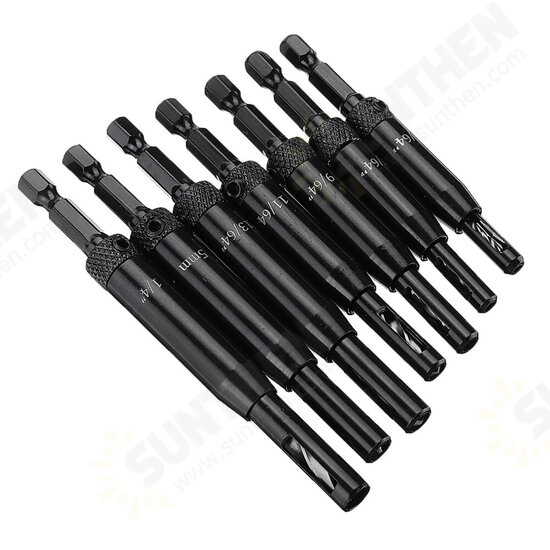 Aluminium Alloy Self Centering Door Hinges Drill Bit Hole Puncher Woodworking Reaming Tool Countersink Drill Bit Aluminium Alloy Self Centering Door Hinges Drill Bit Hole Puncher Woodworking Reaming Tool Countersink Drill Bit