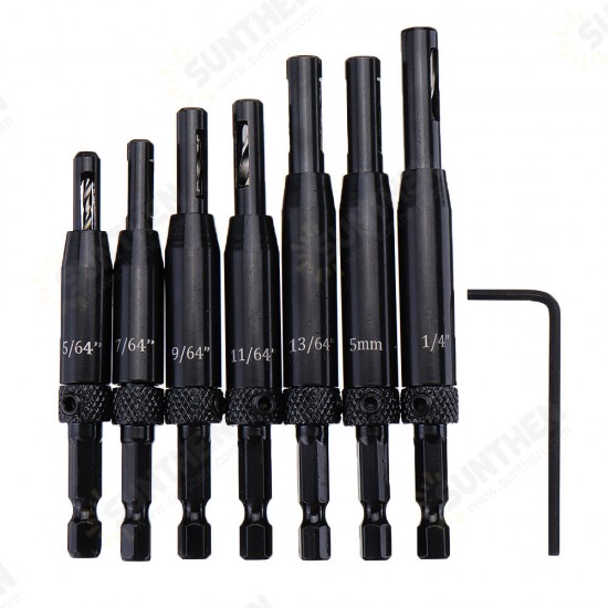 Aluminium Alloy Self Centering Door Hinges Drill Bit Hole Puncher Woodworking Reaming Tool Countersink Drill Bit