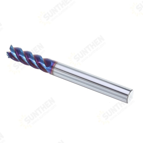 D4/5/6/8/10mm HRC60 4 Flutes Milling Cutter L75mm Blue NACO Coated Tungsten Carbide Milling Cutter CNC Tool D4/5/6/8/10mm HRC60 4 Flutes Milling Cutter L75mm Blue NACO Coated Tungsten Carbide Milling Cutter CNC Tool