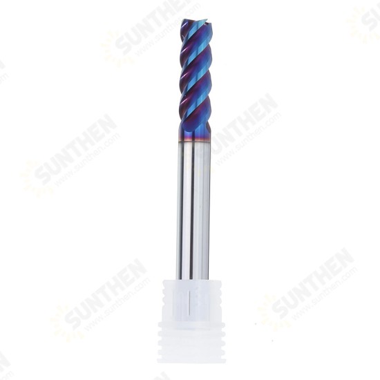 D4/5/6/8/10mm HRC60 4 Flutes Milling Cutter L75mm Blue NACO Coated Tungsten Carbide Milling Cutter CNC Tool D4/5/6/8/10mm HRC60 4 Flutes Milling Cutter L75mm Blue NACO Coated Tungsten Carbide Milling Cutter CNC Tool