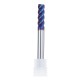 D4/5/6/8/10mm HRC60 4 Flutes Milling Cutter L75mm Blue NACO Coated Tungsten Carbide Milling Cutter CNC Tool