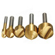 DB-C1 5pcs 6/10/13/16/19mm Titanium Countersinks Chamfering Cutter Drill Press DB-C1 5pcs 6/10/13/16/19mm Titanium Countersinks Chamfering Cutter Drill Press