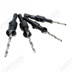 DB-C2 4pcs Carpentry Countersink Drill Bit Set Wood Working Tools DB-C2 4pcs Carpentry Countersink Drill Bit Set Wood Working Tools