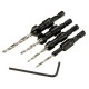 DB-C2 4pcs Carpentry Countersink Drill Bit Set Wood Working Tools