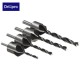 DB-C3 4pcs 5 Flute Countersink Drill Bits Reamer Woodworking Chamfer 3mm-6mm DB-C3 4pcs 5 Flute Countersink Drill Bits Reamer Woodworking Chamfer 3mm-6mm