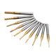 DB-M1 10Pcs 0.8-3mm Titanium Coated Engraving Milling Cutter Carbide Bits