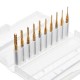 DB-M1 10Pcs 0.8-3mm Titanium Coated Engraving Milling Cutter Carbide Bits DB-M1 10Pcs 0.8-3mm Titanium Coated Engraving Milling Cutter Carbide Bits
